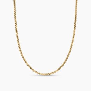 David Yurman Box Chain Gold Necklace